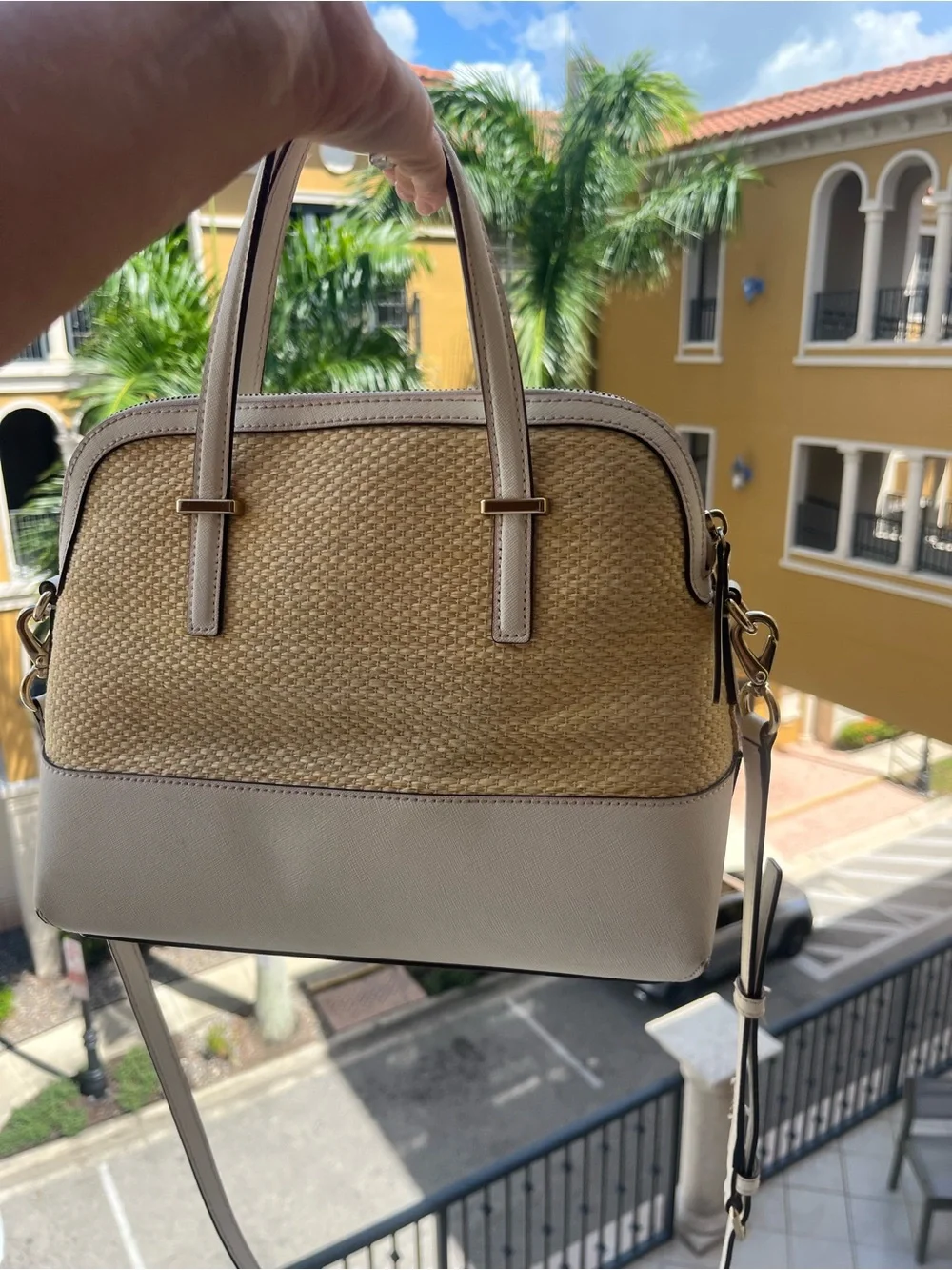 kate spade structured satchel